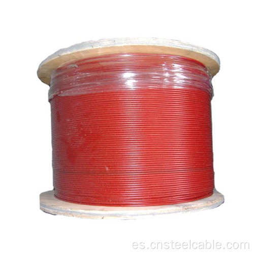 Cuerda de alambre de acero inoxidable recubierto de PVC